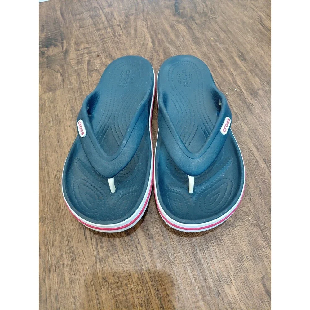 Crocs Bayaband Flip Flops Men Size 5 Women Size 7 Unisex Comfort Shoes